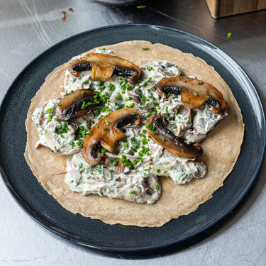 Herby Mushroom Crêpes