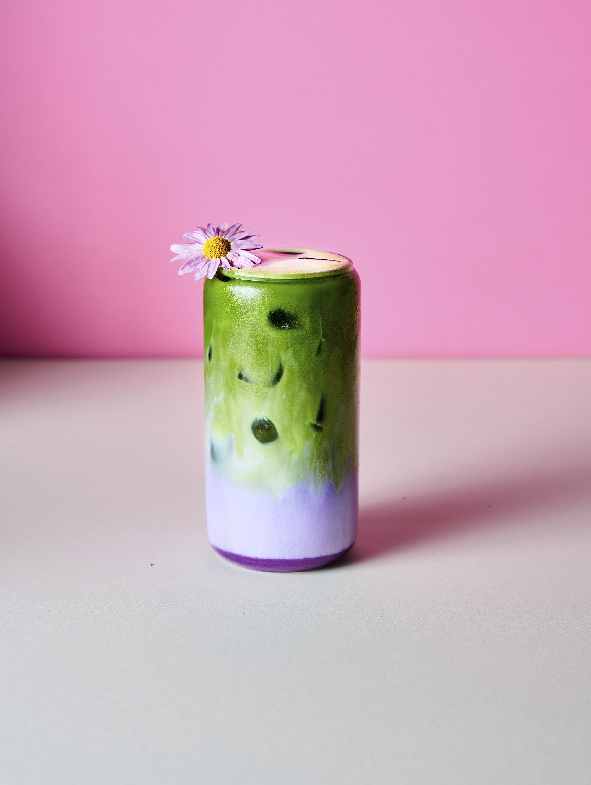 Iced Ube Matcha Latte